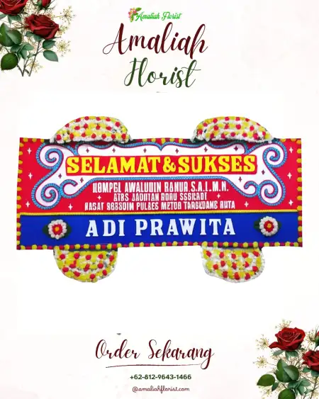 Papan Bunga Ucapan Selamat Gambasan